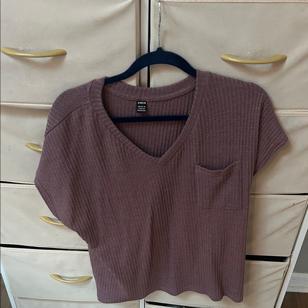 Short Sleeve V-Neck Top